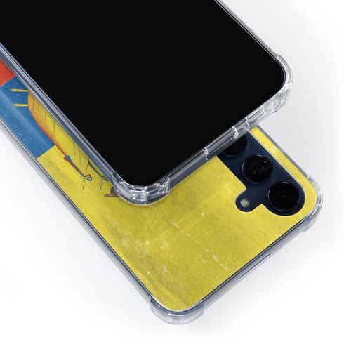 Ecuador Flag Distressed Galaxy A35 5G Clear Case
